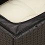 Garten-Ecksofa mit schwarzen synthetischen Rattankissen von , Outdoor-Sofas - Ref: Foro24-366012, Preis: 83,83 €, Rabatt: %