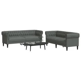 2-teilige Sofagarnitur aus dunkelgrauem Stoff von , Sofas - Ref: Foro24-3209201, Preis: 530,23 €, Rabatt: %
