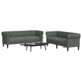 Juego de sofás 2 piezas tela gris oscuro de , Sofás - Ref: Foro24-3209201, Precio: 542,50 €, Descuento: %