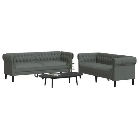 2-piece sofa set dark gray fabric by , Sofas - Ref: Foro24-3209201, Price: 530,23 €, Discount: %