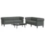 Juego de sofás 2 piezas tela gris oscuro de , Sofás - Ref: Foro24-3209201, Precio: 531,40 €, Descuento: %