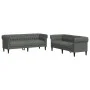2-piece sofa set dark gray fabric by , Sofas - Ref: Foro24-3209201, Price: 530,23 €, Discount: %