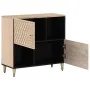 Solid mango wood auxiliary cabinet 80x33x75 cm by , Sideboards - Ref: Foro24-358275, Price: 77,63 €, Discount: %