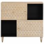 Solid mango wood auxiliary cabinet 80x33x75 cm by , Sideboards - Ref: Foro24-358275, Price: 101,12 €, Discount: %