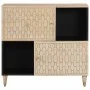 Solid mango wood auxiliary cabinet 80x33x75 cm by , Sideboards - Ref: Foro24-358275, Price: 77,63 €, Discount: %