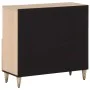 Solid mango wood auxiliary cabinet 80x33x75 cm by , Sideboards - Ref: Foro24-358275, Price: 77,63 €, Discount: %