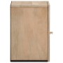 Armario de baño de pared madera maciza de mango 38x33x48 cm