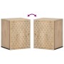 Wandmontierter Badezimmerschrank aus massivem Mangoholz, 38 x 33 x 48 cm von , Badezimmerwaschtische - Ref: Foro24-358268, Pr...