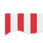 Red and white striped awning replacement fabric 4.5x3.5 m by , Awnings - Ref: Foro24-367719, Price: 69,56 €, Discount: %