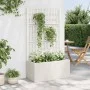 Planter with white PP trellis 80x36x140 cm by , Pots and planters - Ref: Foro24-368779, Price: 102,89 €, Discount: %