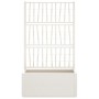 Planter with white PP trellis 80x36x140 cm by , Pots and planters - Ref: Foro24-368779, Price: 122,75 €, Discount: %