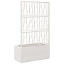 Planter with white PP trellis 80x36x140 cm by , Pots and planters - Ref: Foro24-368779, Price: 122,75 €, Discount: %