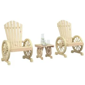 Gartenmöbel-Set 3-teilig aus massivem Tannenholz von , Gartensets - Ref: Foro24-3207121, Preis: 261,66 €, Rabatt: %
