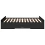 Black engineered wood bed with drawers 140x190 cm by , Beds and slatted bases - Ref: Foro24-3280308, Price: 162,53 €, Discoun...