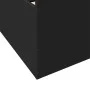 Black engineered wood bed with drawers 140x190 cm by , Beds and slatted bases - Ref: Foro24-3280308, Price: 162,53 €, Discoun...