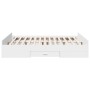 White engineered wood bed frame with drawers 150x200 cm by , Beds and slatted bases - Ref: Foro24-3280286, Price: 150,80 €, D...