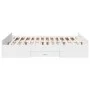 White engineered wood bed frame with drawers 150x200 cm by , Beds and slatted bases - Ref: Foro24-3280286, Price: 149,01 €, D...