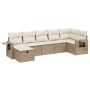 Set sofás de jardín 7 piezas y cojines ratán sintético beige by , Garden sets - Ref: Foro24-3263814, Price: 469,38 €, Discoun...