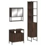 3-piece bathroom furniture set in brown oak plywood by , Bathroom furniture - Ref: Foro24-3214679, Price: 173,94 €, Discount: %