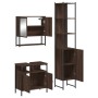 Set de muebles baño 3 pzas madera contrachapada roble marrón de , Muebles de baño - Ref: Foro24-3214679, Precio: 176,83 €, De...