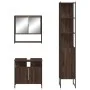 3-piece bathroom furniture set in brown oak plywood by , Bathroom furniture - Ref: Foro24-3214679, Price: 173,94 €, Discount: %