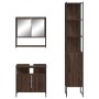 Set de muebles baño 3 pzas madera contrachapada roble marrón de , Muebles de baño - Ref: Foro24-3214679, Precio: 176,83 €, De...