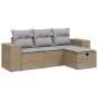 Juego de sofás jardín con cojines beige mezcla 4 pzas ratán PE by , Garden sets - Ref: Foro24-3264375, Price: 273,05 €, Disco...
