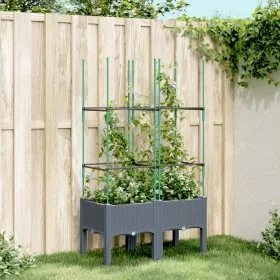 Pflanzgefäß mit grauem PP-Gitter 80x40x142,5 cm von , Töpfe und Pflanzgefäße - Ref: Foro24-367951, Preis: 41,20 €, Rabatt: %