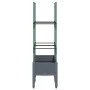 Planter with gray PP trellis 80x40x142.5 cm by , Pots and planters - Ref: Foro24-367951, Price: 41,20 €, Discount: %