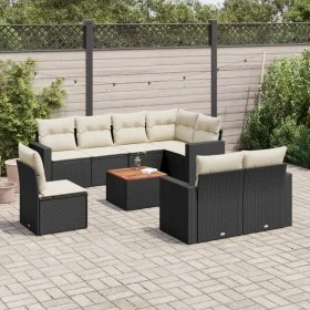 8-piece garden sofa set and black synthetic rattan cushions by , Garden sets - Ref: Foro24-3256546, Price: 547,84 €, Discount: %