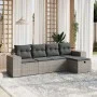 Juego de sofás jardín con cojines 5 pzas ratán sintético gris de , Conjuntos de jardín - Ref: Foro24-3264396, Precio: 320,75 ...