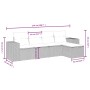 Garden sofa set with cushions 5 pieces gray synthetic rattan by , Garden sets - Ref: Foro24-3264396, Price: 309,03 €, Discoun...