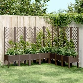 Pflanzgefäß mit braunem PP-Gitter 200x160x142 cm von , Töpfe und Pflanzgefäße - Ref: Foro24-367945, Preis: 281,78 €, Rabatt: %