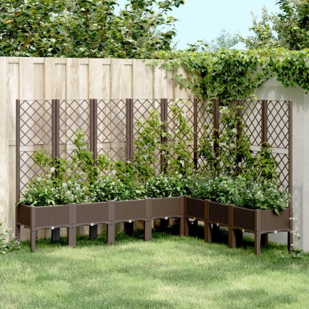 Pflanzgefäß mit braunem PP-Gitter 200x160x142 cm von , Töpfe und Pflanzgefäße - Ref: Foro24-367945, Preis: 287,22 €, Rabatt: %