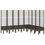 Planter with brown PP trellis 200x160x142 cm by , Pots and planters - Ref: Foro24-367945, Price: 287,22 €, Discount: %
