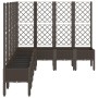 Pflanzgefäß mit braunem PP-Gitter 200x160x142 cm von , Töpfe und Pflanzgefäße - Ref: Foro24-367945, Preis: 287,22 €, Rabatt: %