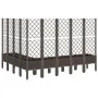 Jardinera con enrejado PP marrón 200x160x142 cm de , Maceteros y jardineras - Ref: Foro24-367945, Precio: 281,76 €, Descuento: %