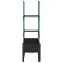 Planter with trellis PP black 80x40x142.5 cm by , Pots and planters - Ref: Foro24-367953, Price: 47,12 €, Discount: %