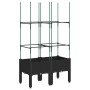 Pflanzgefäß mit Gitter PP schwarz 80x40x142,5 cm von , Töpfe und Pflanzgefäße - Ref: Foro24-367953, Preis: 47,78 €, Rabatt: %