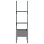 Planter with trellis PP light gray 40x40x142.5 cm by , Pots and planters - Ref: Foro24-367947, Price: 31,76 €, Discount: %