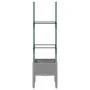 Planter with trellis PP light gray 40x40x142.5 cm by , Pots and planters - Ref: Foro24-367947, Price: 31,76 €, Discount: %
