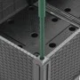 Planter with trellis PP light gray 40x40x142.5 cm by , Pots and planters - Ref: Foro24-367947, Price: 31,76 €, Discount: %