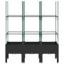 Planter with black PP trellis 120x40x142.5 cm by , Pots and planters - Ref: Foro24-367958, Price: 68,50 €, Discount: %