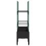Planter with black PP trellis 120x40x142.5 cm by , Pots and planters - Ref: Foro24-367958, Price: 74,68 €, Discount: %