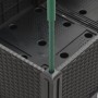 Planter with black PP trellis 120x40x142.5 cm by , Pots and planters - Ref: Foro24-367958, Price: 74,68 €, Discount: %