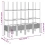 Pflanzgefäß mit weißem PP-Gitter 160x40x142,5 cm von , Töpfe und Pflanzgefäße - Ref: Foro24-367964, Preis: 73,65 €, Rabatt: %