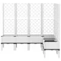 Jardinera con enrejado PP blanco 160x120x142 cm de , Maceteros y jardineras - Ref: Foro24-367939, Precio: 145,84 €, Descuento: %