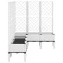 Jardinera con enrejado PP blanco 160x120x142 cm de , Maceteros y jardineras - Ref: Foro24-367939, Precio: 145,84 €, Descuento: %