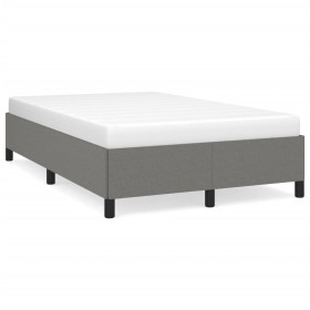 Dark gray fabric bed frame 120x190 cm by , Beds and slatted bases - Ref: Foro24-379509, Price: 95,31 €, Discount: %