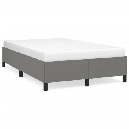 Dark gray fabric bed frame 120x190 cm by , Beds and slatted bases - Ref: Foro24-379509, Price: 93,81 €, Discount: %